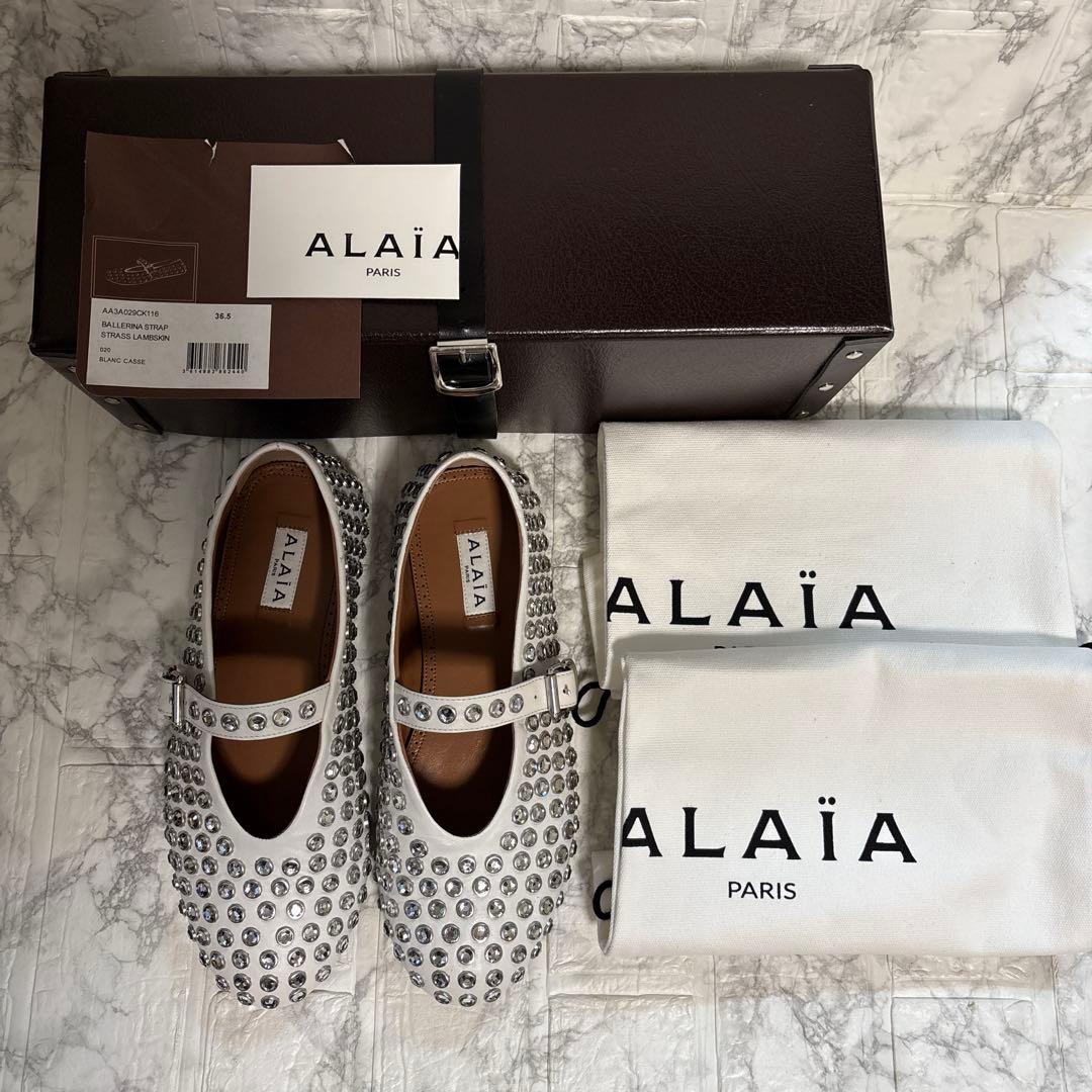【ちゅちゅです】6/15迄　アライア ALAIA バレリーナ　36.5