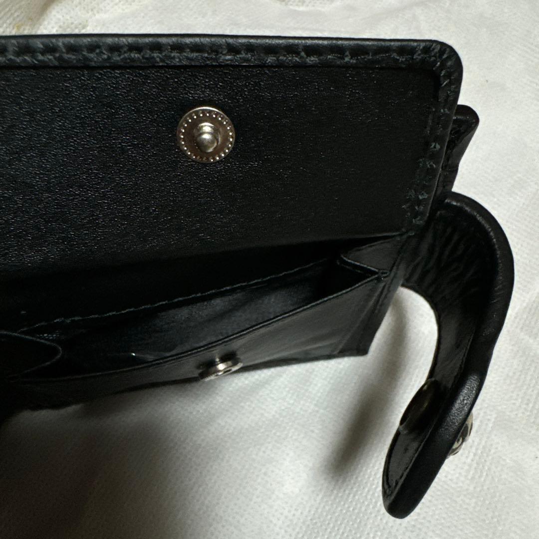 二つ折ウォレット/レザー/スティングリイ/コンチョ/小銭入/新品50%OFF