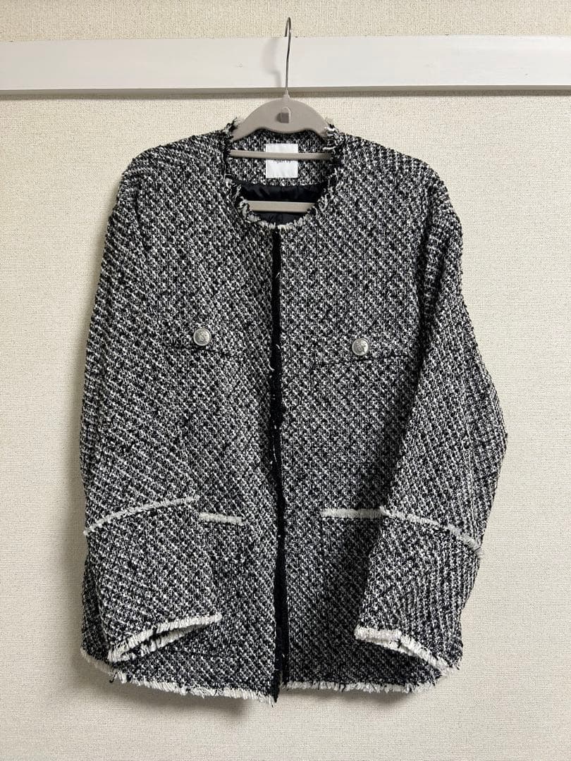 ゆっぴーさま専用【新品・未使用】Apart by ツイードノーカラージャケット