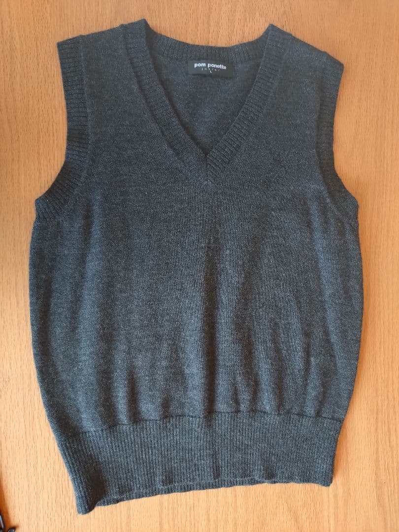 pom ponette ブレザー、スカート、ベスト、ネクタイ付シャツ4点セット