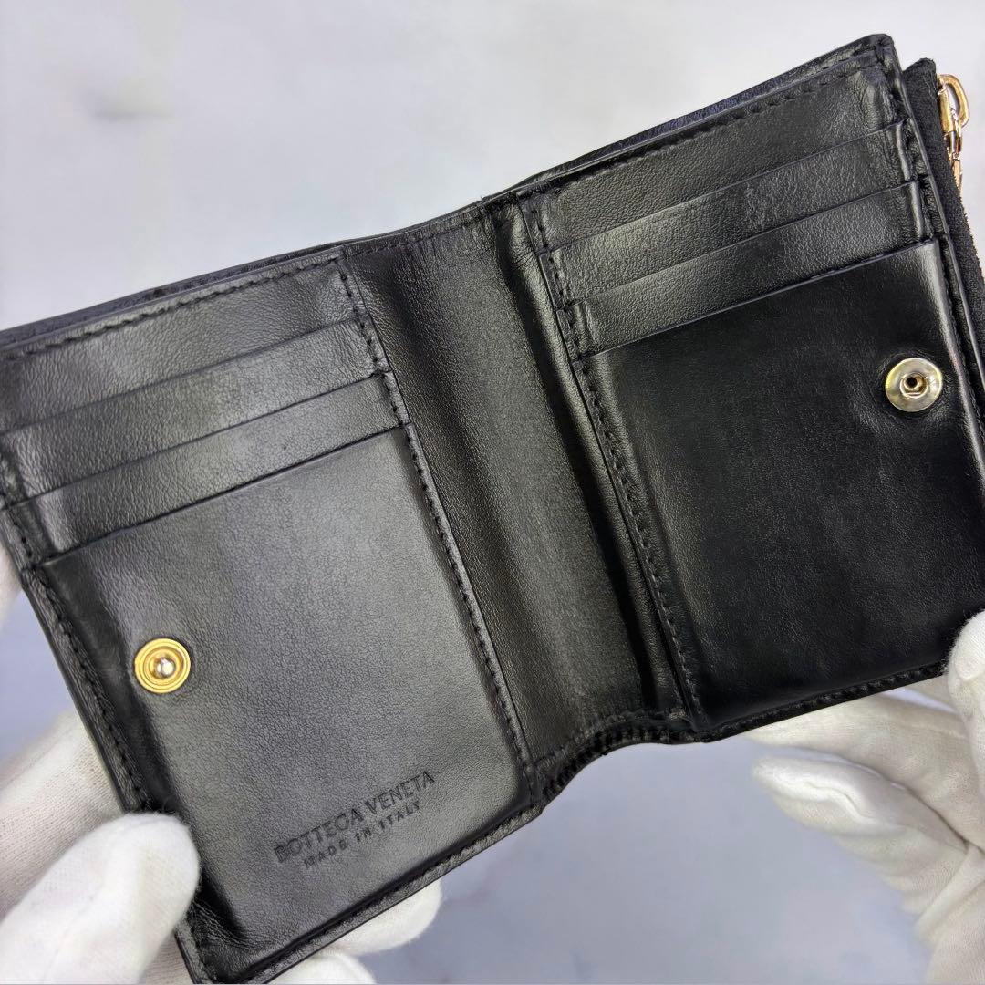 BOTTEGA VENETA　コンパクト財布　2つ折り　カセット