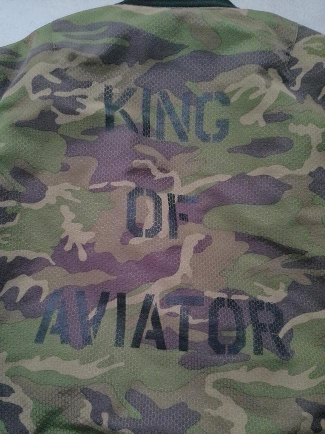 AVIREX 35th記念 カモフラ リバーシブル MA-1フライトジャケットL