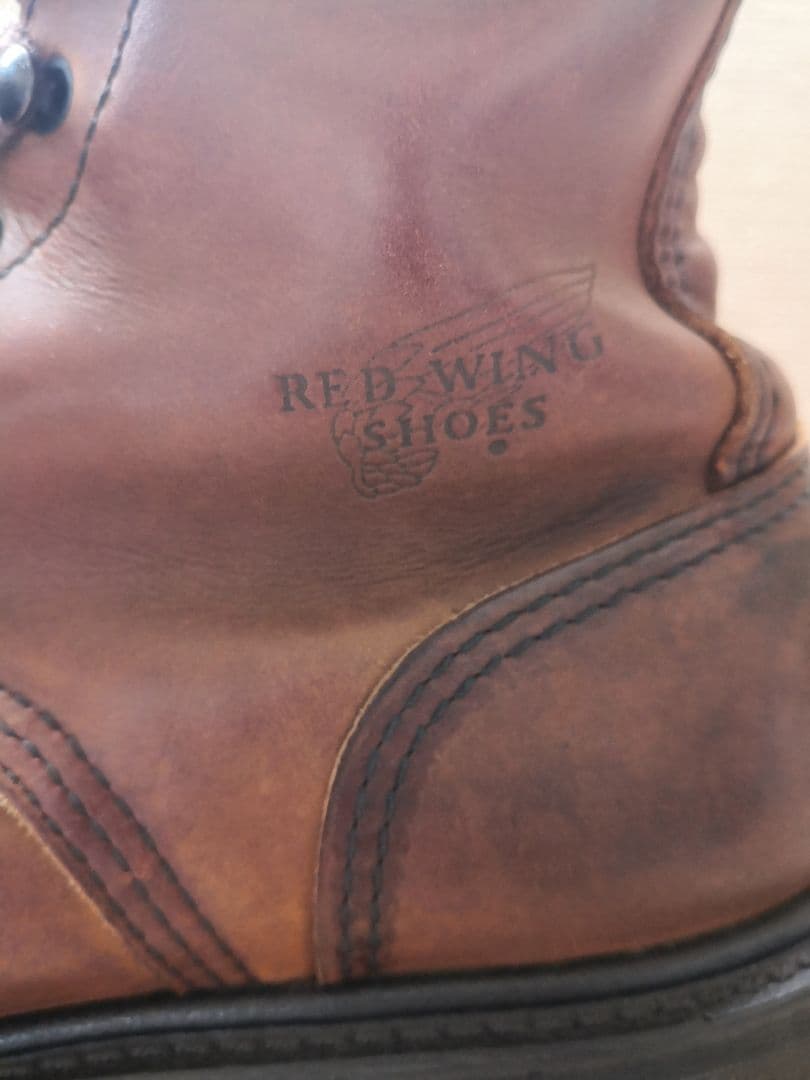 レッドウィング　90'sワークブーツ 刺繍羽根タグ size8D