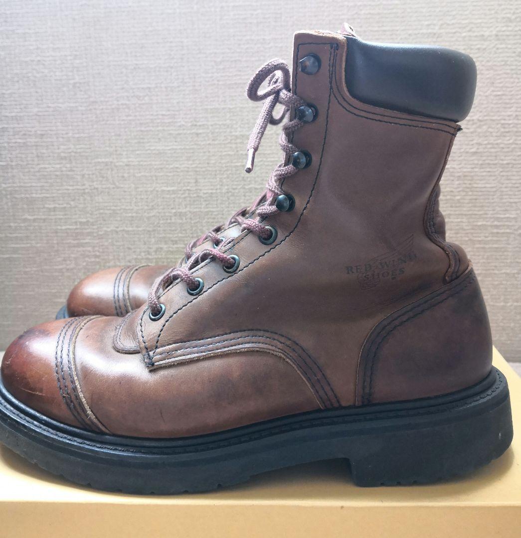 レッドウィング　90'sワークブーツ 刺繍羽根タグ size8D