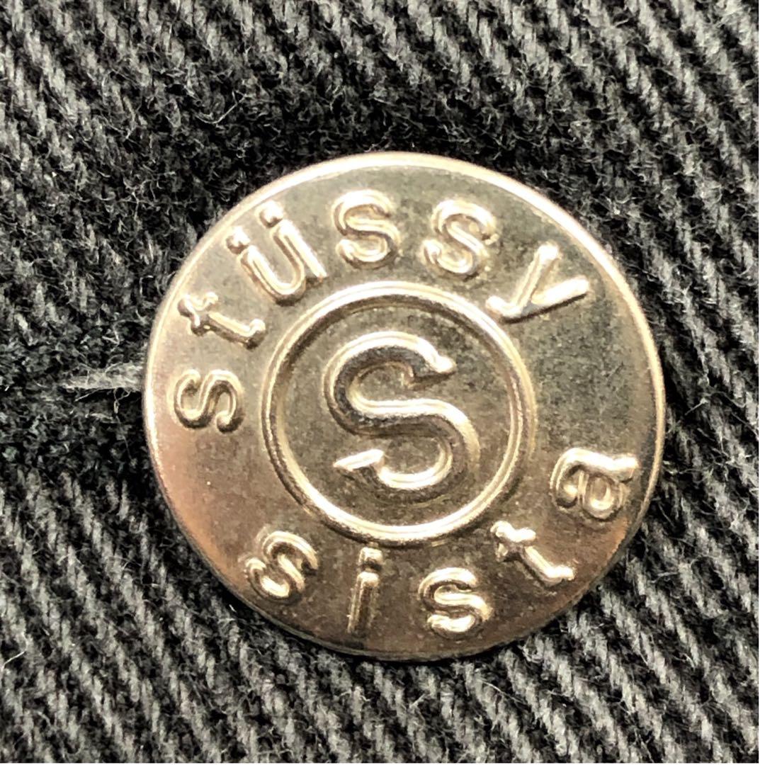 【レディース】90s stussy デニムジャケット オーストラリア製 黒 S