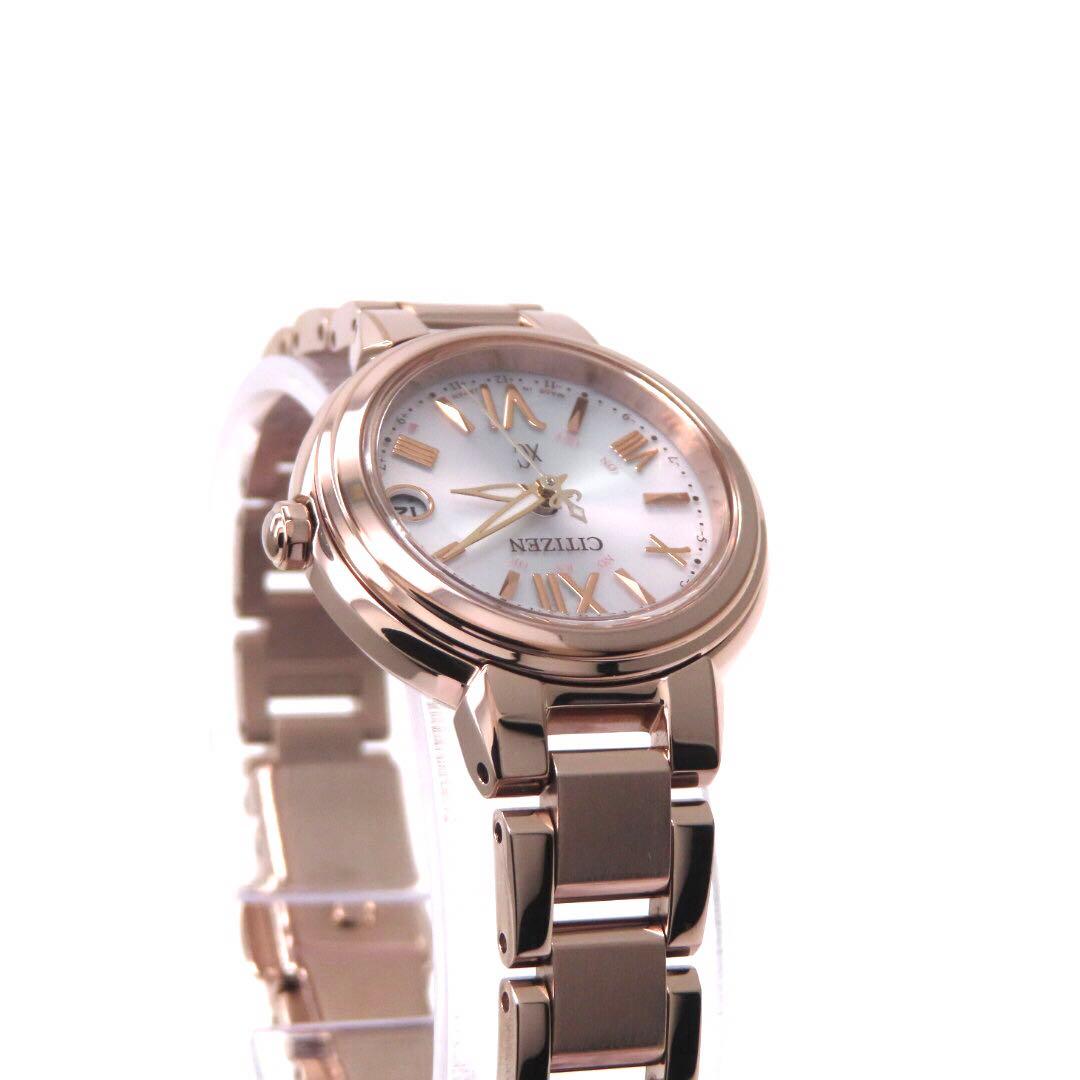 ☆極美品 ES9435 51A クロスシー 電波ソーラー シチズン 時計 ピンク