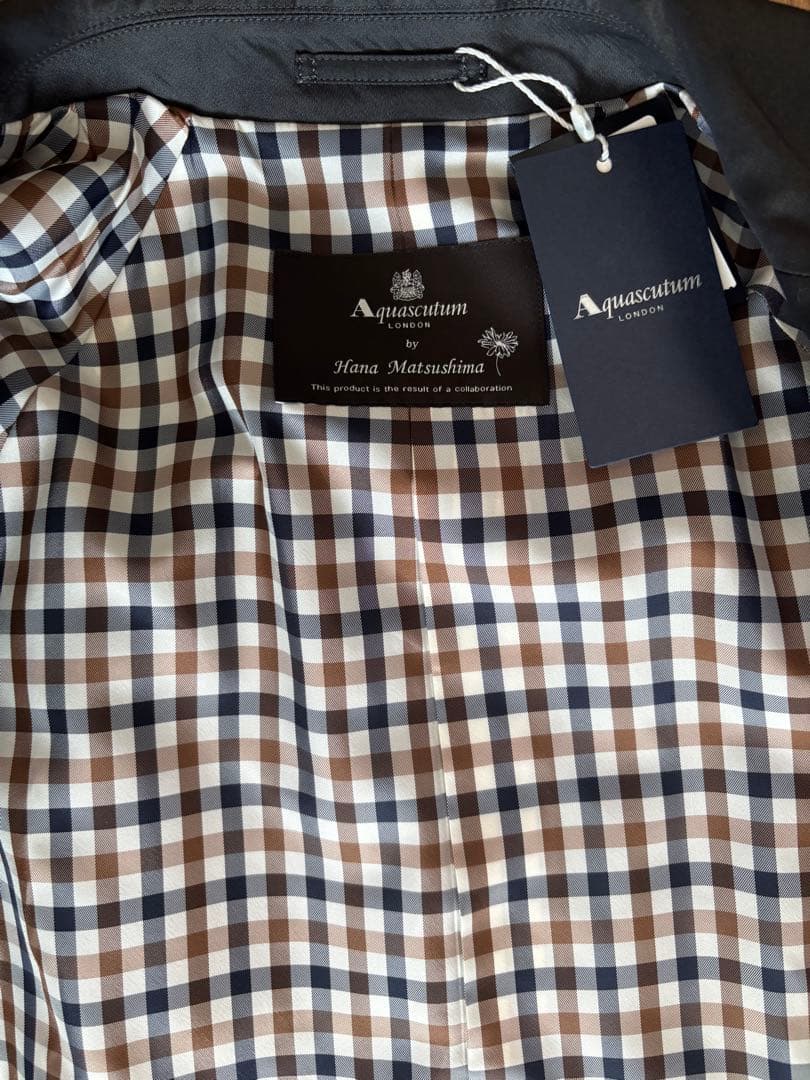 新品未使用　Aquascutum 松島花コラボ　トレンチコート
