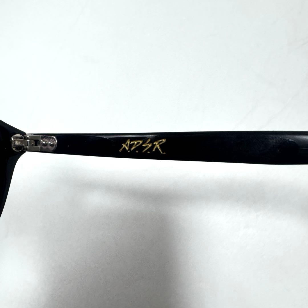 美品 A.D.S.R. SATCHMO 01 サングラス ブラック シルバー