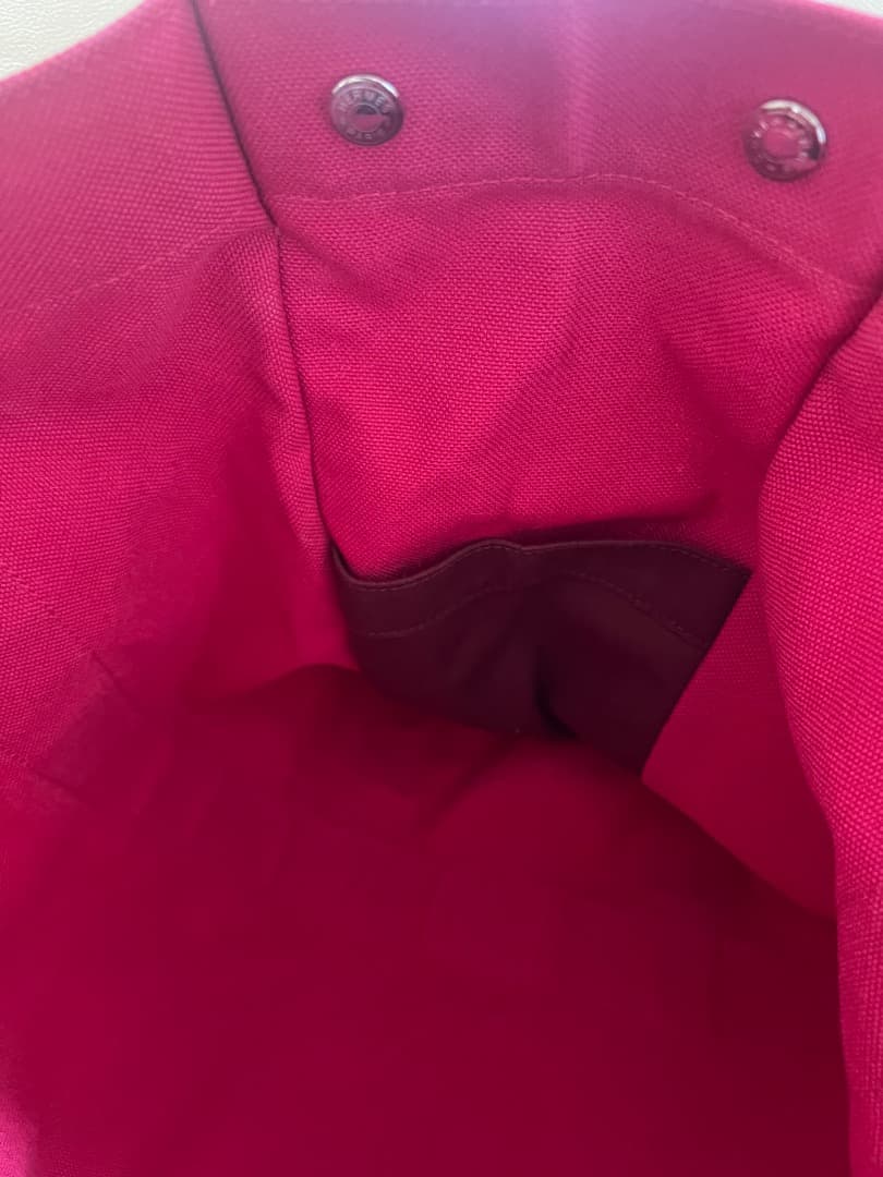 HERMÈS エルメスピンク コットントートバッグ