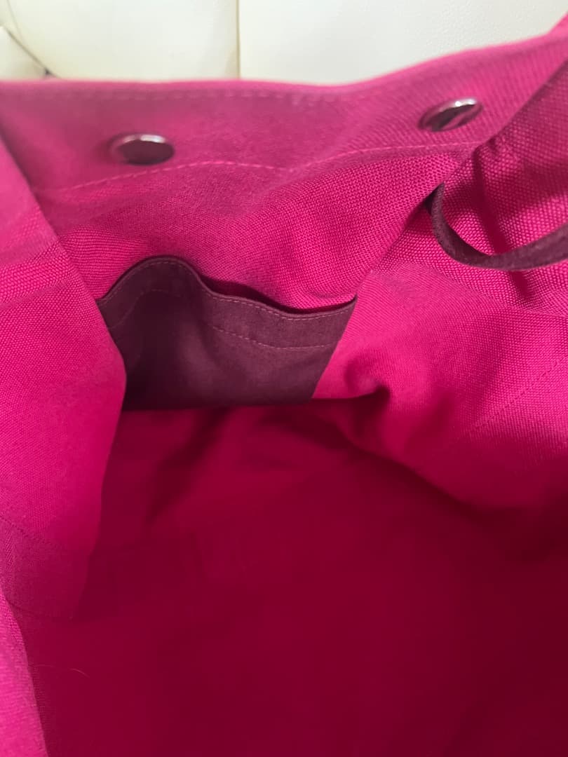 HERMÈS エルメスピンク コットントートバッグ