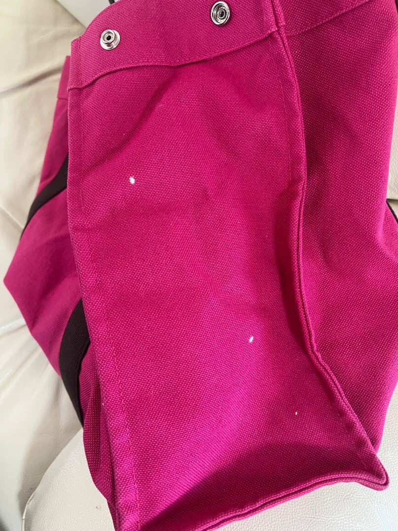 HERMÈS エルメスピンク コットントートバッグ