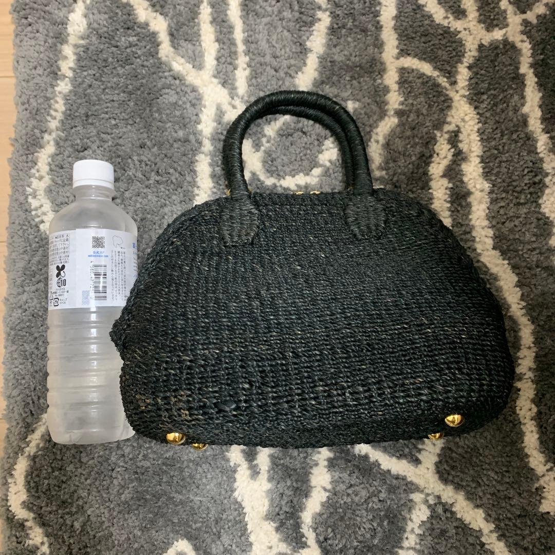 manimaris 新品未使用 アバカボストンバッグ ミニサイズ はBLACK