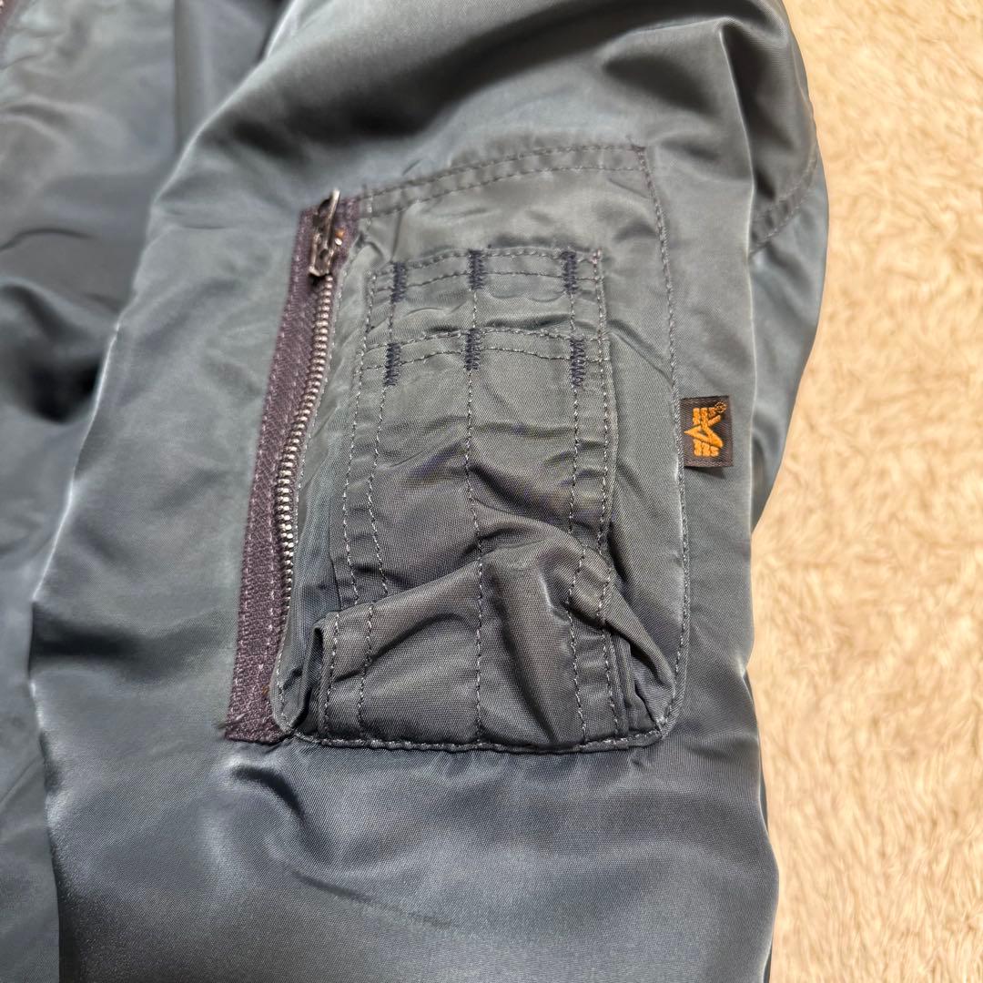 アルファインダストリーズ MA-1 フライトジャケット　USA製　ネイビー