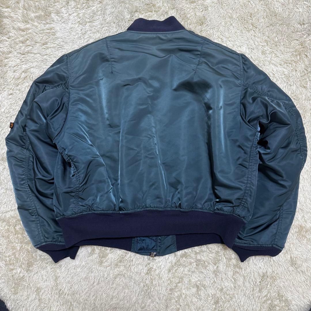 アルファインダストリーズ MA-1 フライトジャケット　USA製　ネイビー
