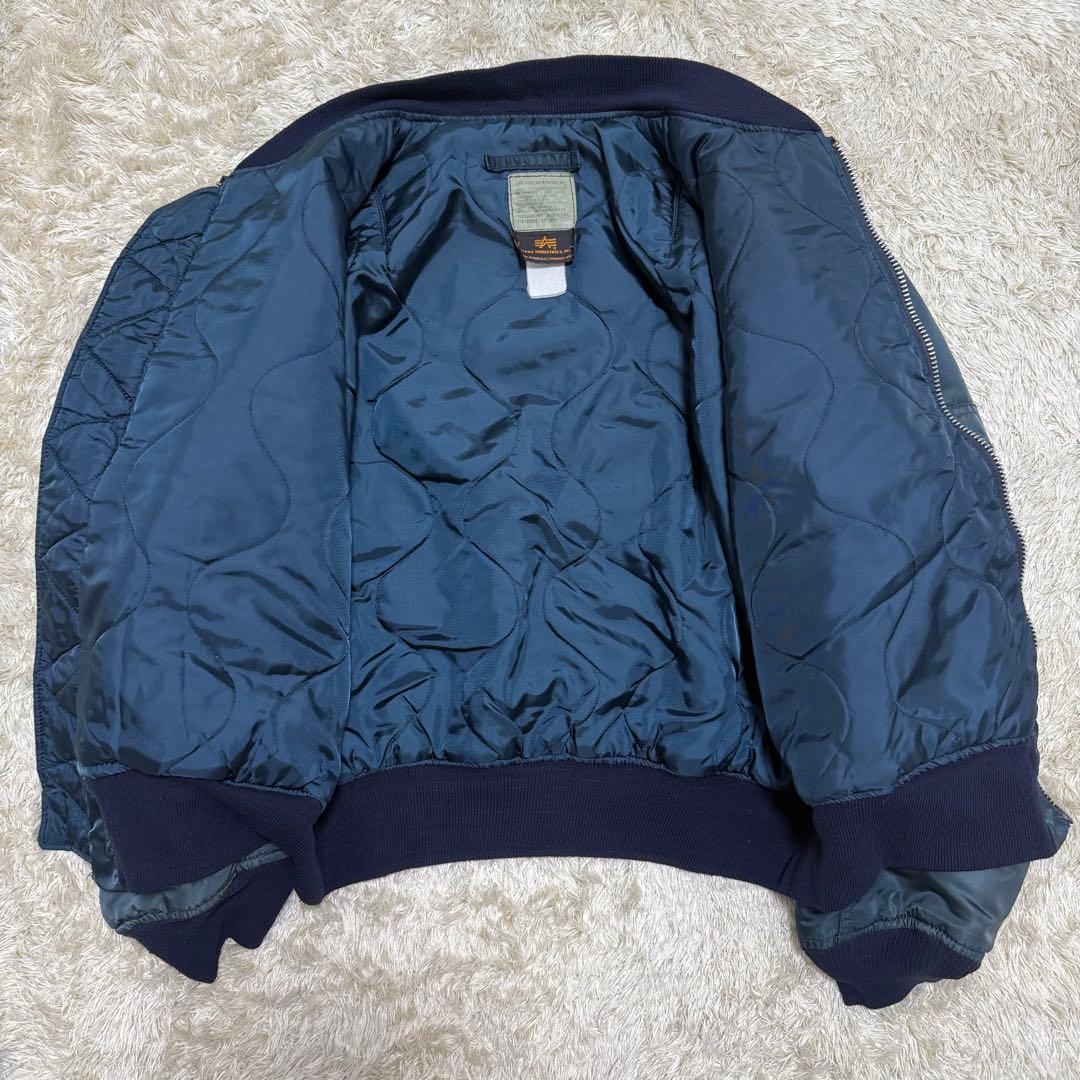 アルファインダストリーズ MA-1 フライトジャケット　USA製　ネイビー