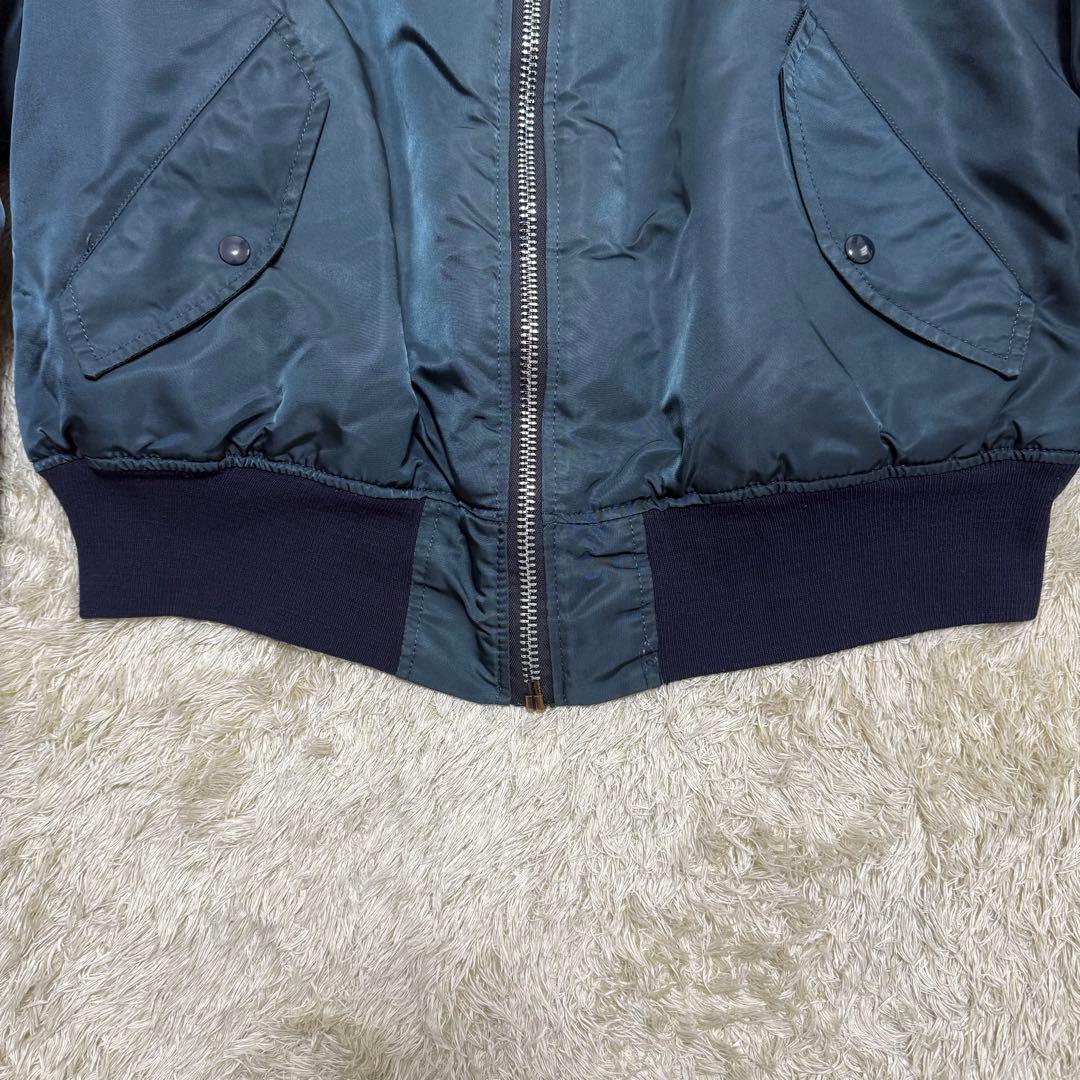 アルファインダストリーズ MA-1 フライトジャケット　USA製　ネイビー