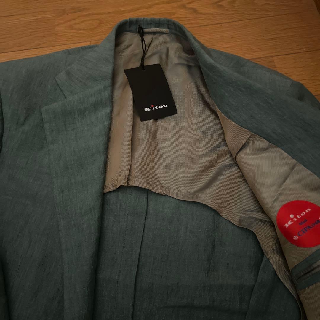 Kiton 100%リネン テーラードジャケット