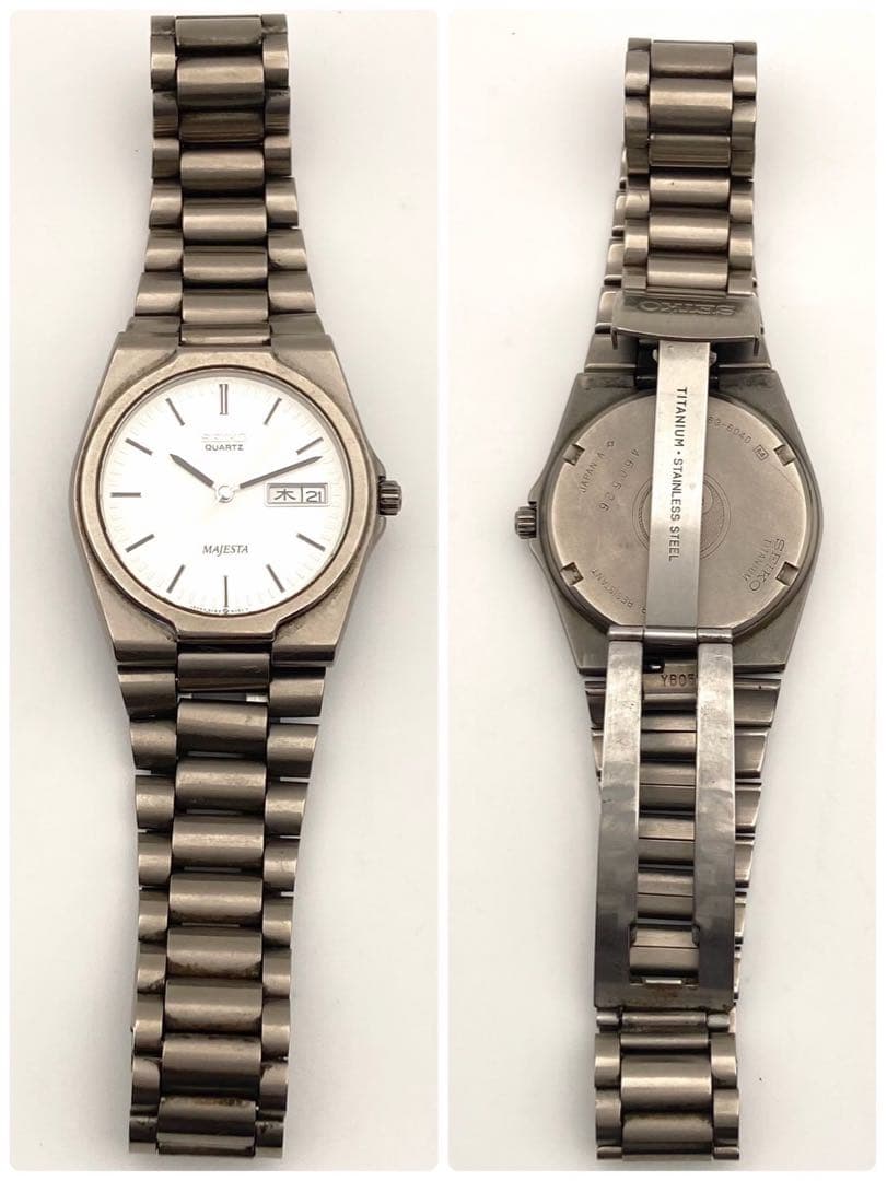 【稼働】SEIKO MAJESTA 腕時計 メンズ デイデイト シルバー