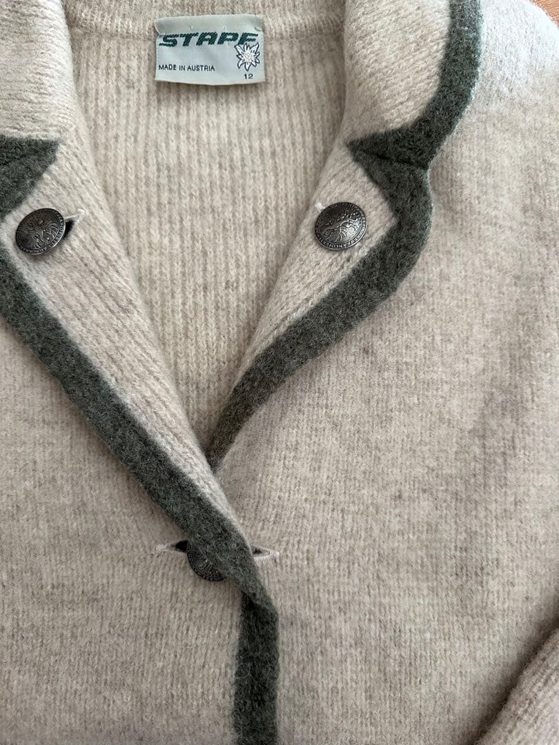 STAPF シュタップ　チロリアンジャケット　ニットカーデ