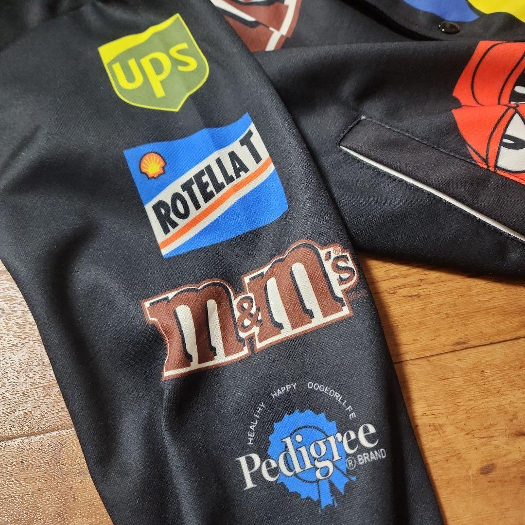 【新品タグ付き】HBAT ナスカー風 M&M's レーシングジャケット 黒 L