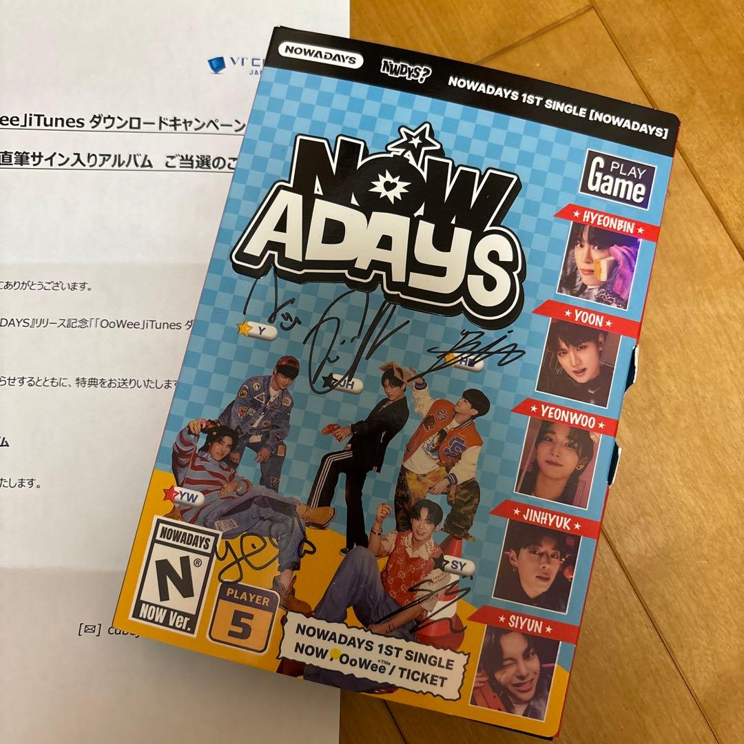 NOWADAYS 全メンバー直筆サイン入りアルバム