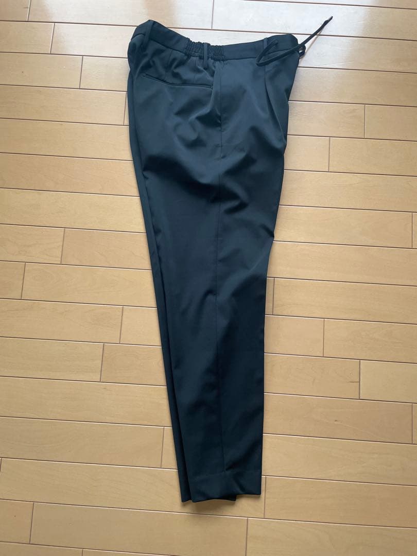 + CLOTHET マットツイスト ダブルジャージーパンツ　黒ブラック　サイズ1