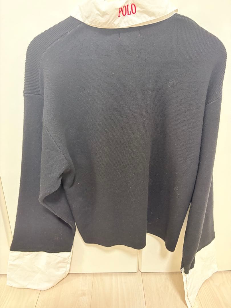 LagunaMoon シャツカラーカフスニットプルオーバー