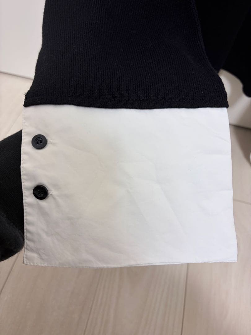 LagunaMoon シャツカラーカフスニットプルオーバー