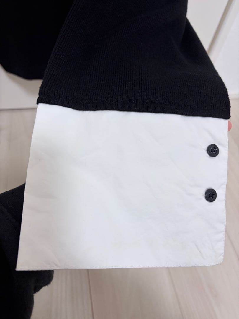 LagunaMoon シャツカラーカフスニットプルオーバー