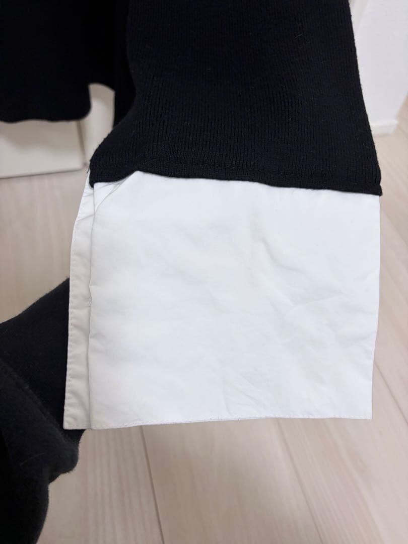 LagunaMoon シャツカラーカフスニットプルオーバー