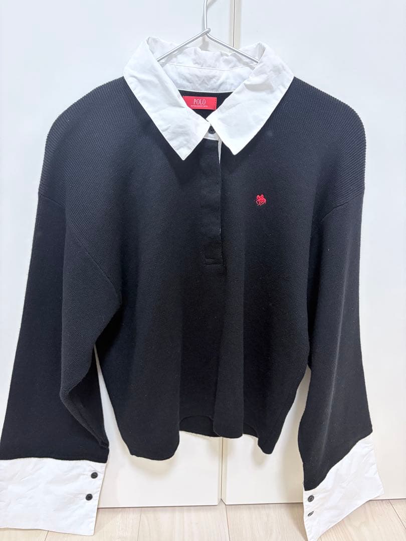 LagunaMoon シャツカラーカフスニットプルオーバー