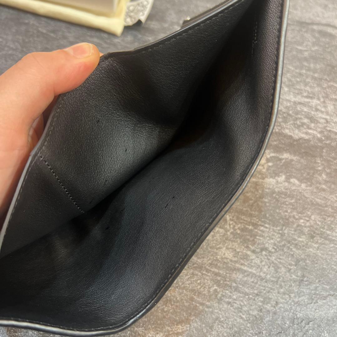 LOEWE 三つ折り財布 ブラック レザー