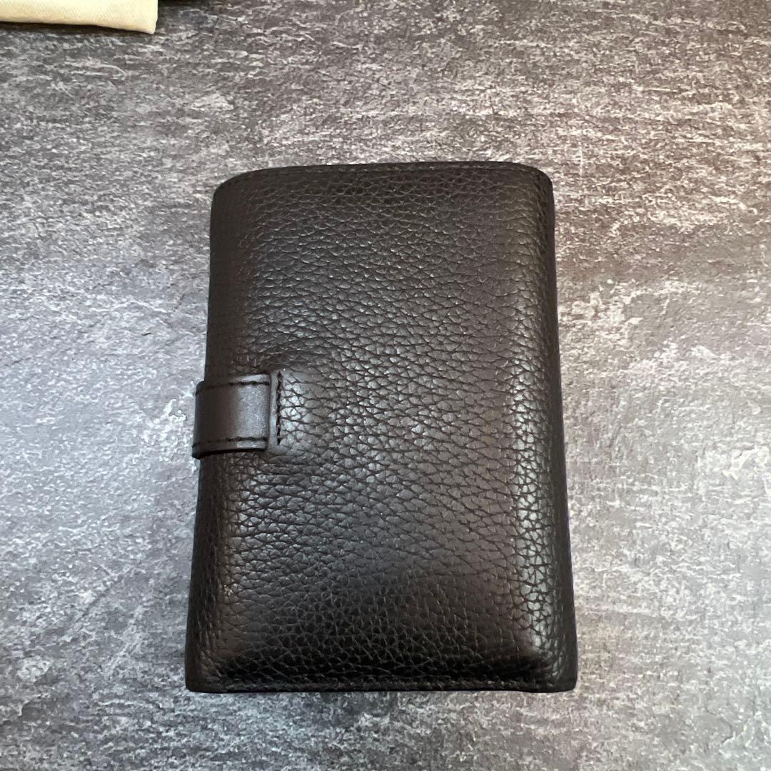 LOEWE 三つ折り財布 ブラック レザー