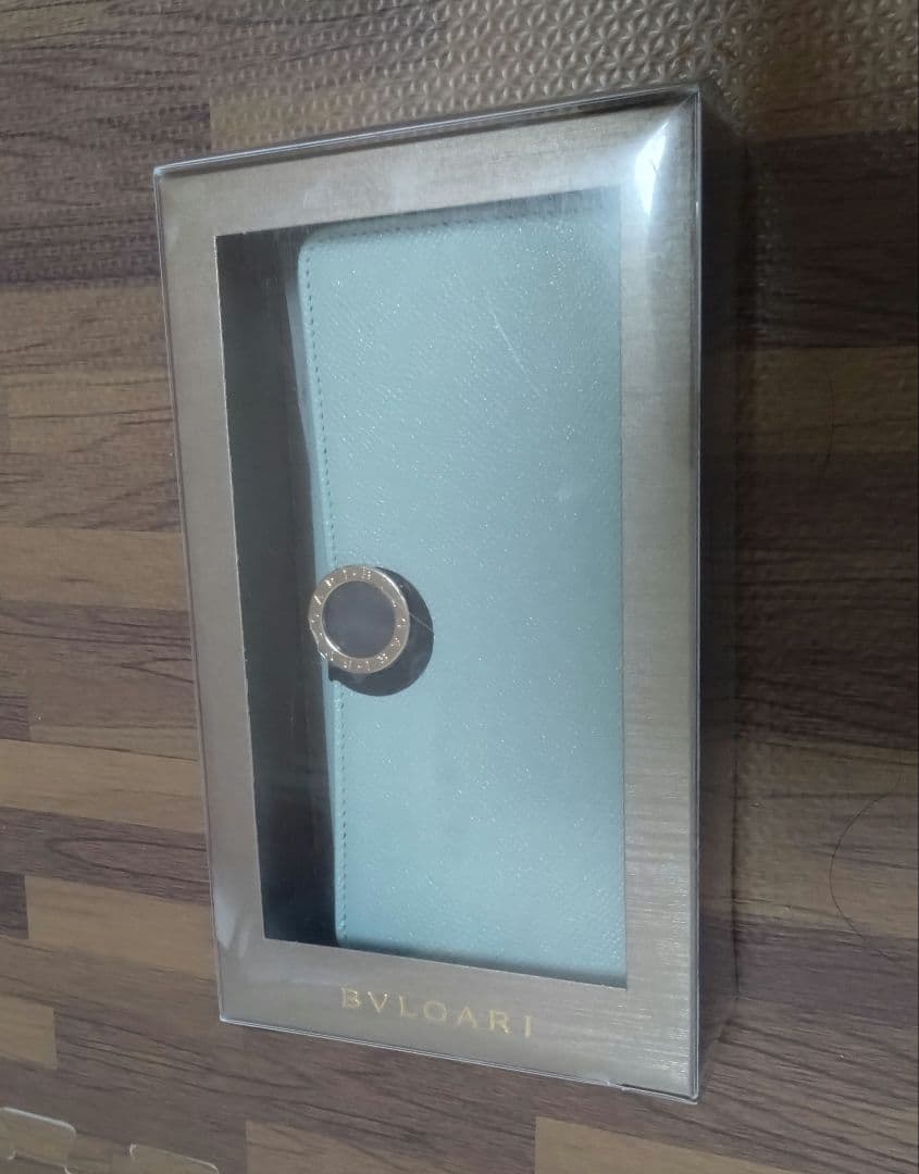 BVLGARI ミントグリーン 長財布 箱付き