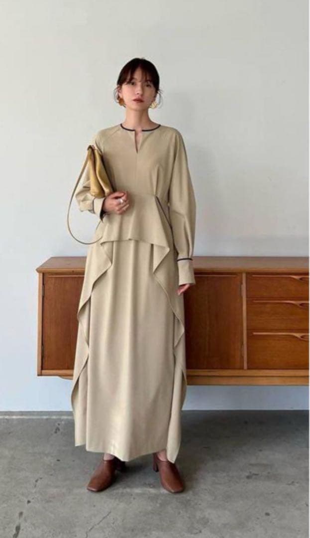 【新品未使用】CLANE WAIST FRILL ONE PIECE サイズ１