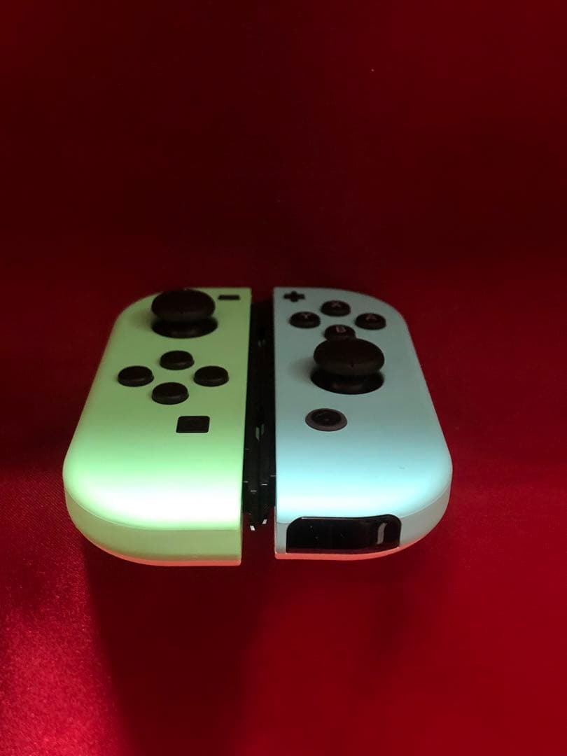 [安心保証]美品　純正ジョイコン　あつまれどうぶつの森カラー　左右　箱、スト付き