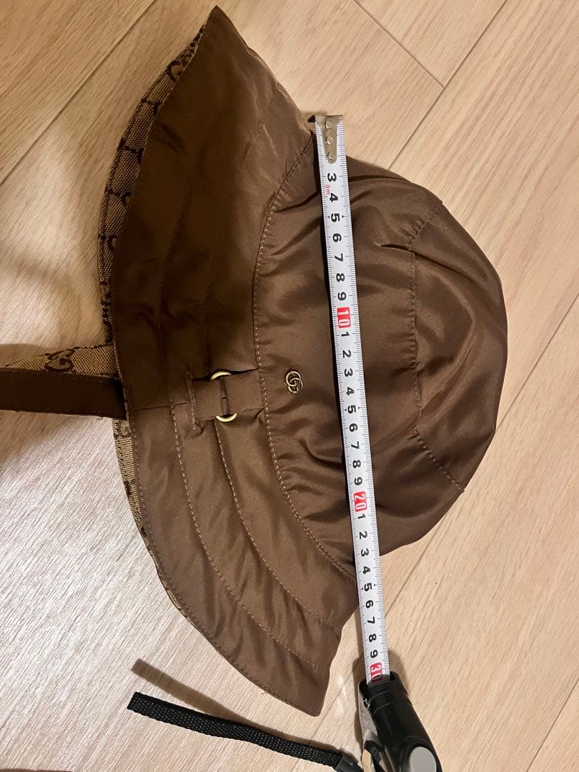 GUCCI ブラウン リバーシブルバケットハット※本日限定価格