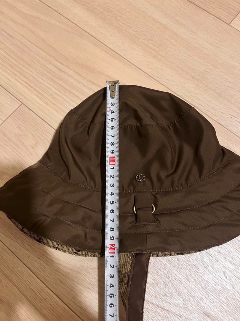 GUCCI ブラウン リバーシブルバケットハット※本日限定価格