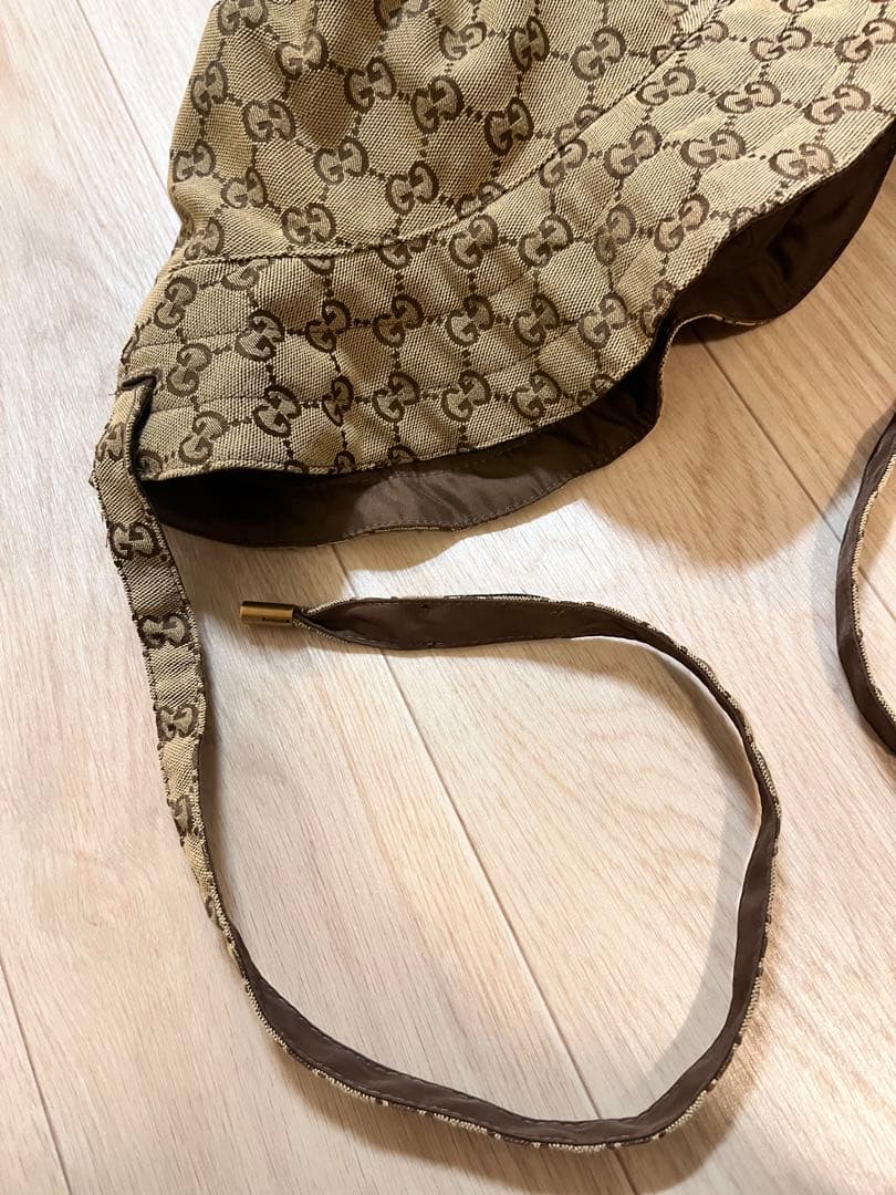 GUCCI ブラウン リバーシブルバケットハット※本日限定価格