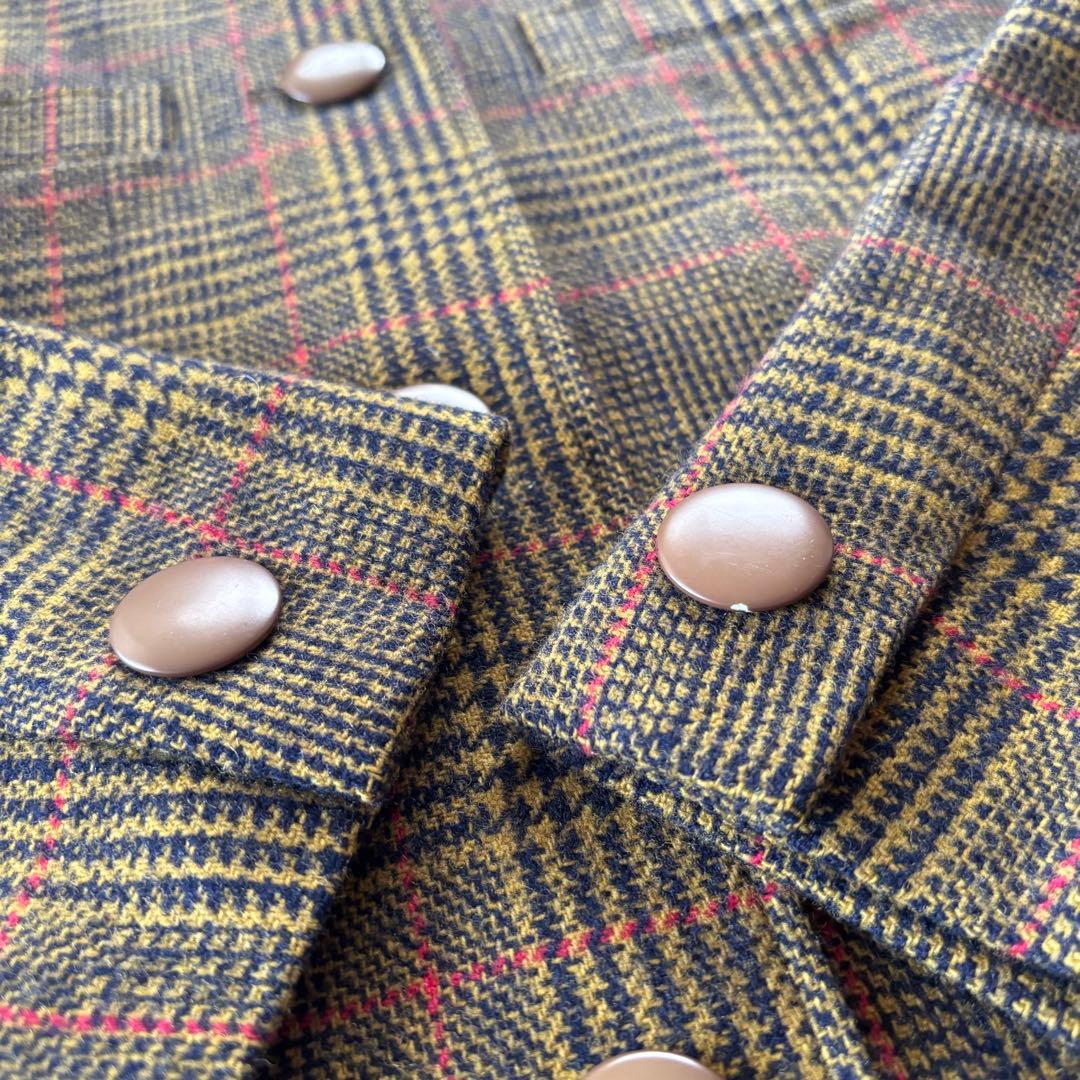 【Christian Dior】ヴィンテージ ツイード ジャケット ウール S