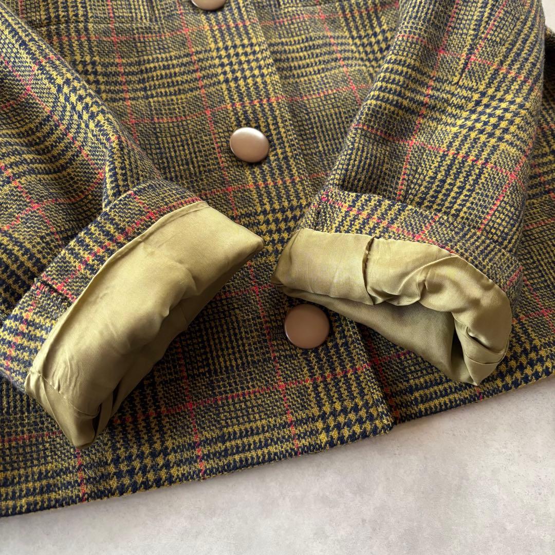 【Christian Dior】ヴィンテージ ツイード ジャケット ウール S