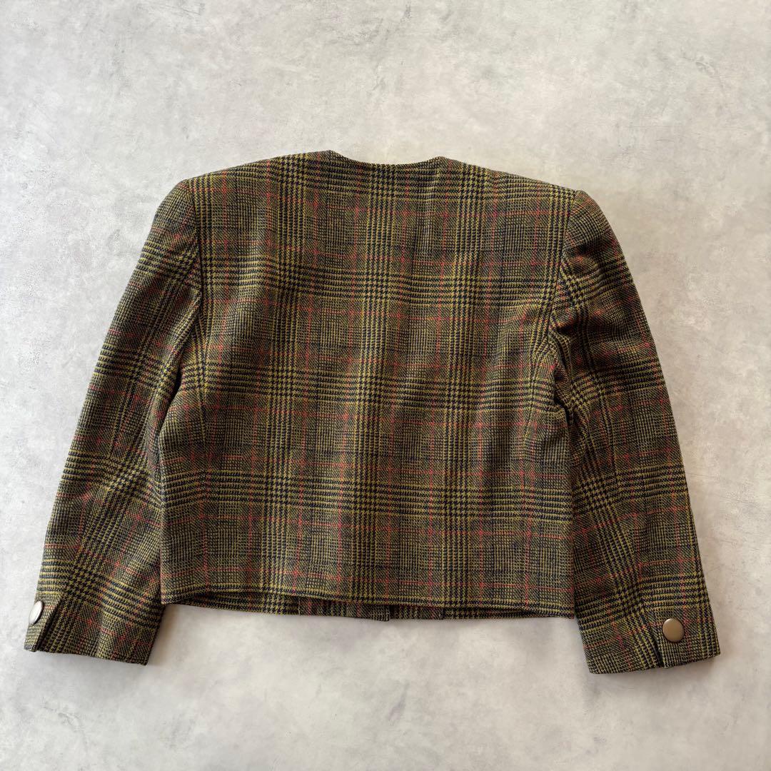 【Christian Dior】ヴィンテージ ツイード ジャケット ウール S