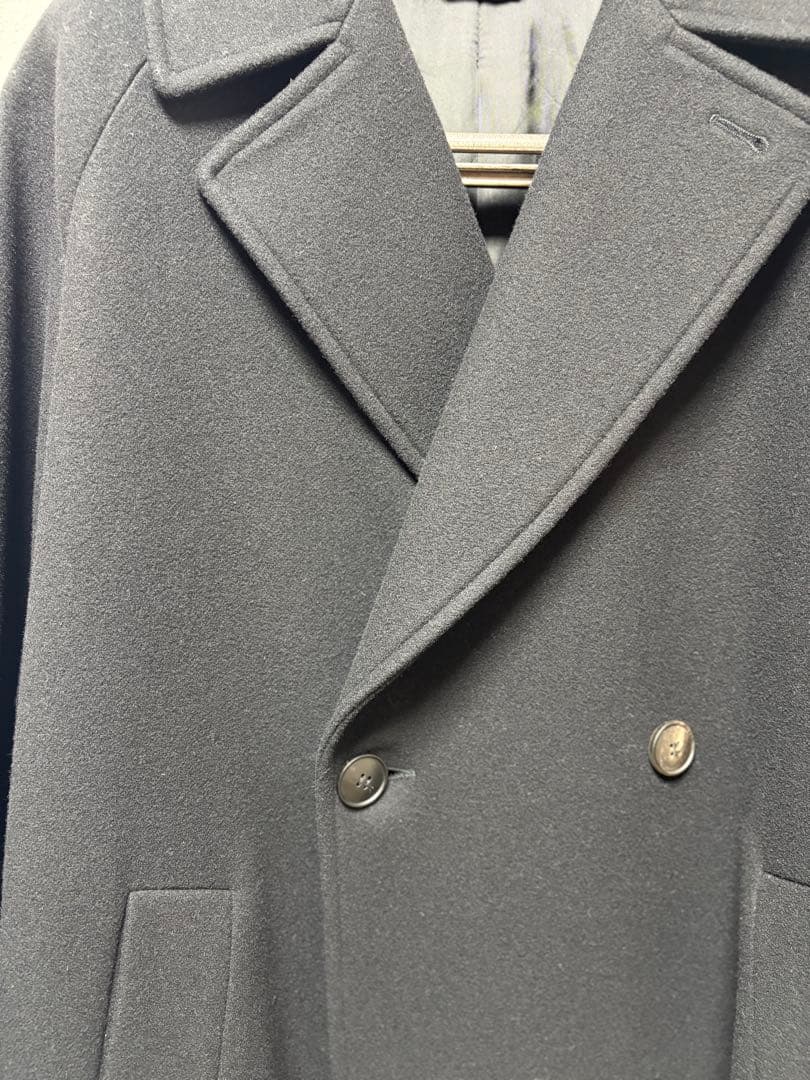 【新品】HEVOコート BRINDISI ベルテッドコート（ブラック）44