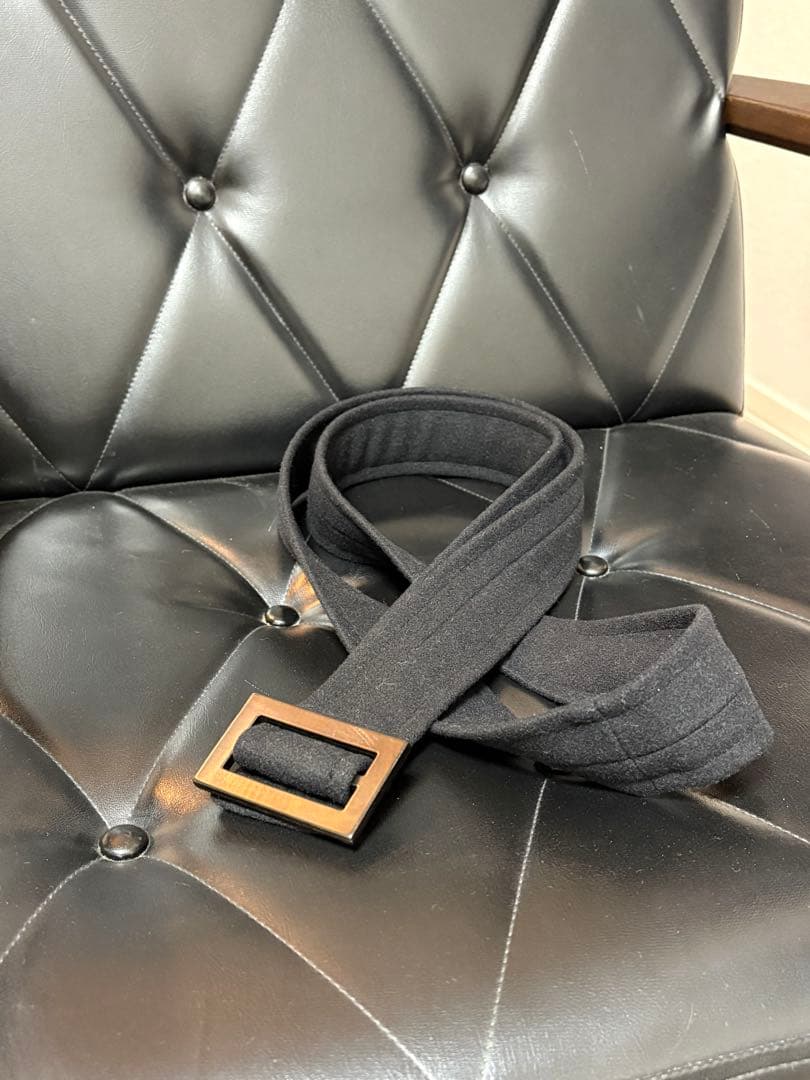 【新品】HEVOコート BRINDISI ベルテッドコート（ブラック）44