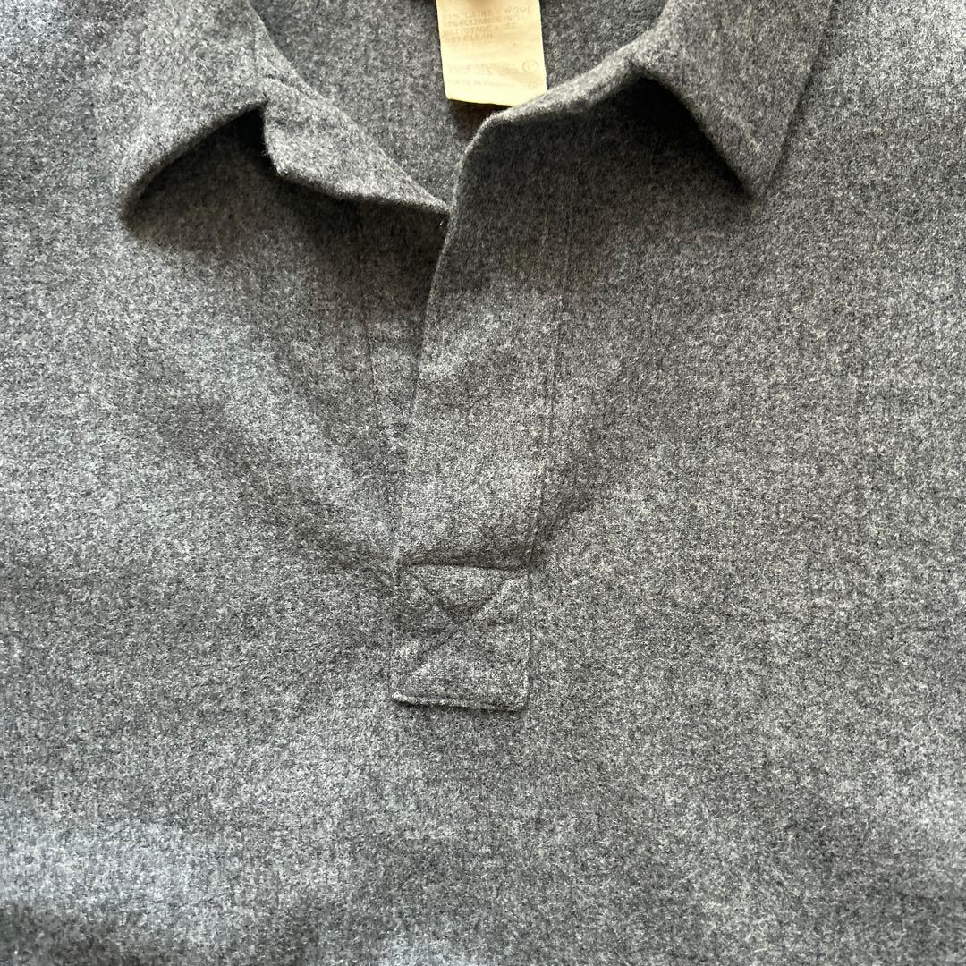 トップス 90s A.P.C. skipper knit polo gray