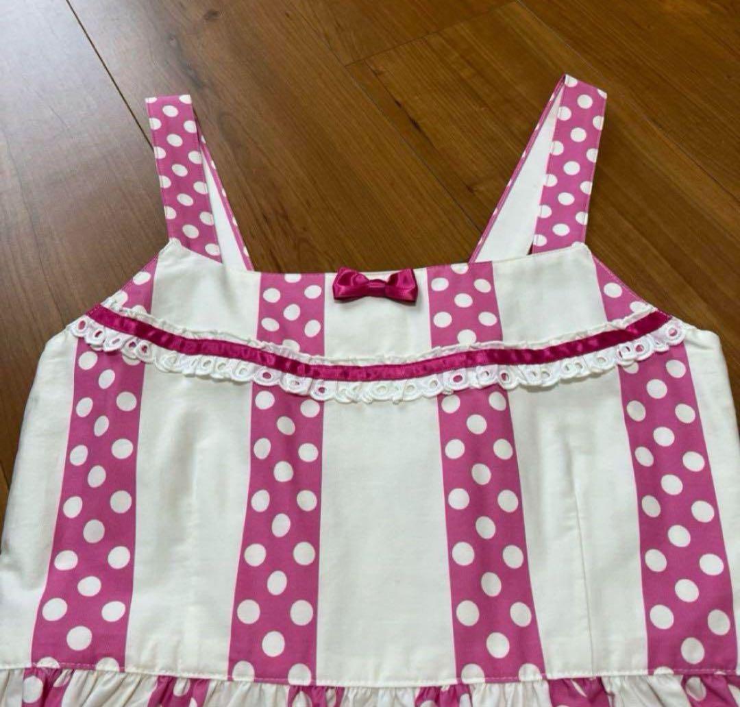 め*ろ様 シャーリーテンプル　いちご柄ジャンスカ