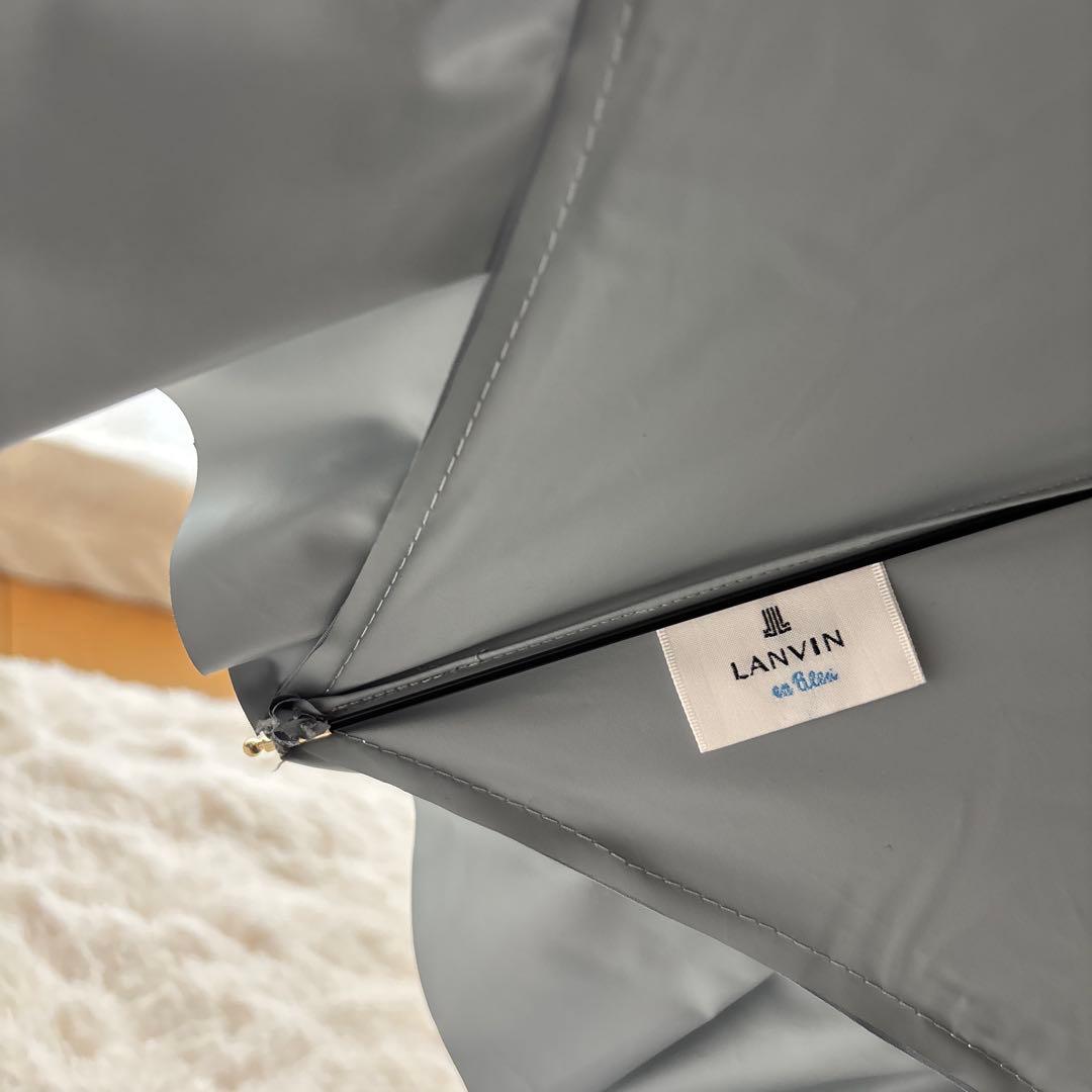 新品　ランバンオンブルー　晴雨兼用 日傘　グレー　送料込み