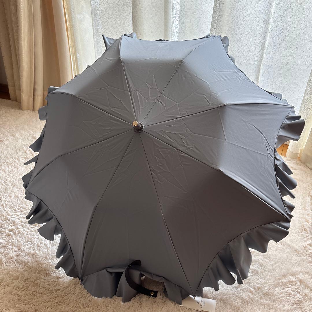 新品　ランバンオンブルー　晴雨兼用 日傘　グレー　送料込み