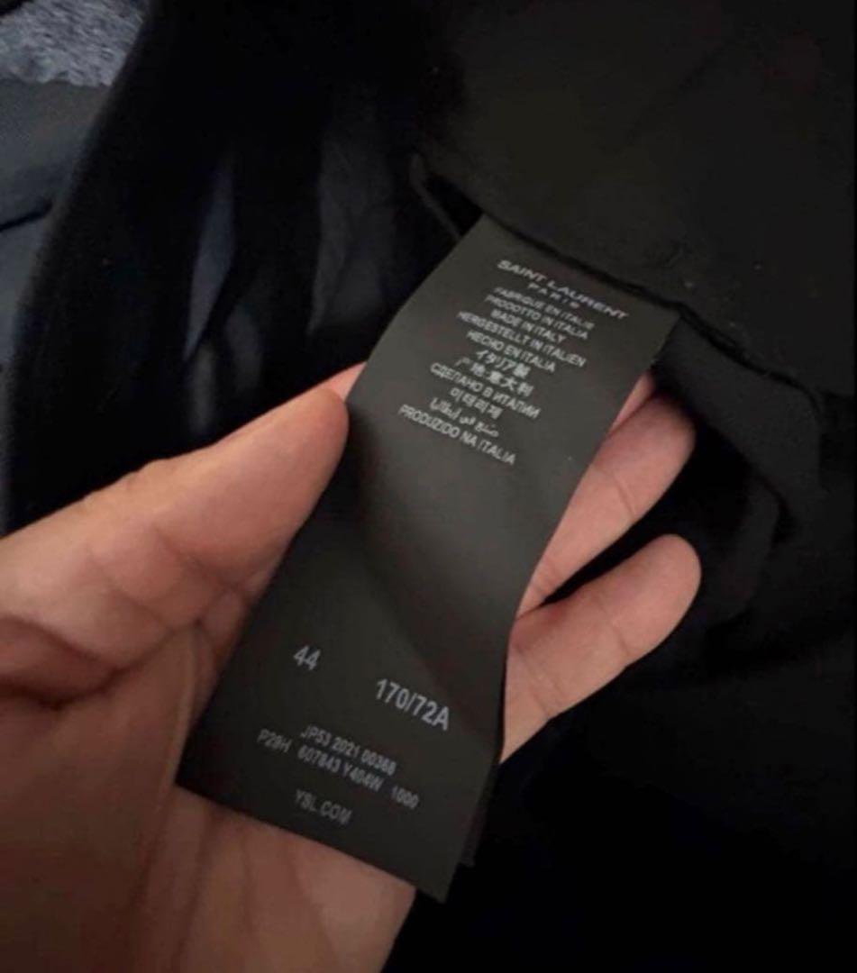 う*と様 【美品】SAINT LAURENT PARIS \"ウールスリムスラック