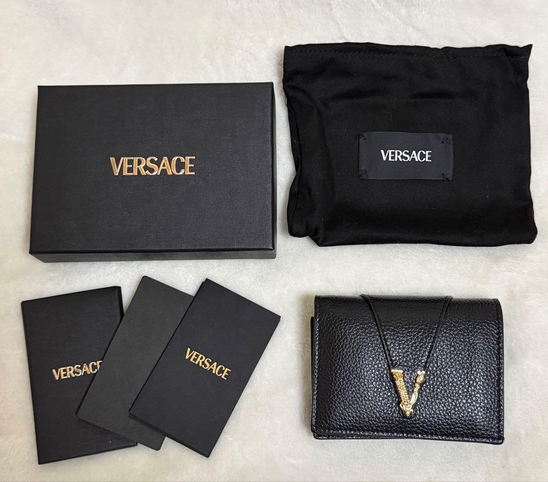 VERSACE （ヴェルサーチ）折り財布 2つ折り財布 ブラック